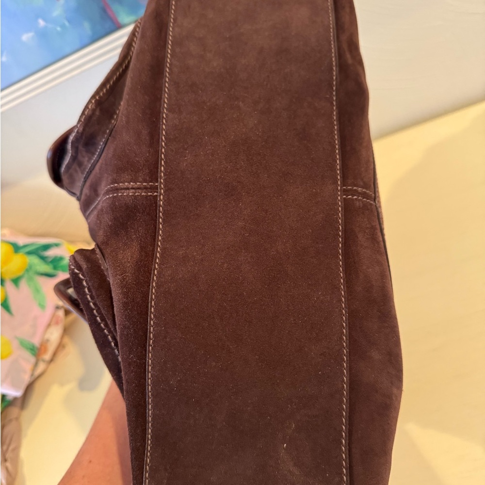 Vintage Coach Limited Edition Mahogany Haversack Bleecker Street Suede bag - Picture 3 of 12